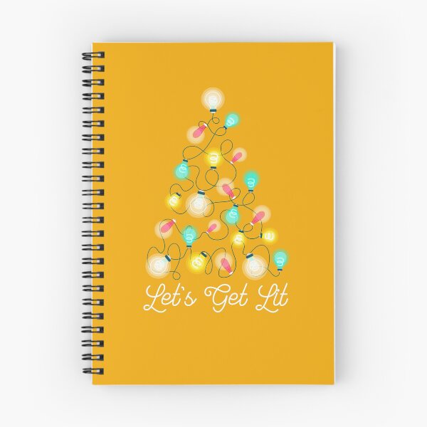 Item preview, Let's Get Lit Christmas Holiday Lights Funny Pun String Lights Tree Decorations Bulb  designed and sold by gkao.