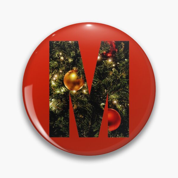 Item preview, Christmas Tree Letter M designed and sold by LiveAndGlow.
