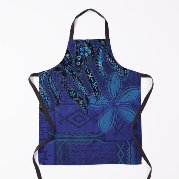 Item preview, Samoan Blue Malu Mana Tribal Collage designed and sold by sunnthreads.