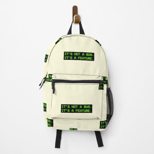 Item preview, It's Not A Bug It's A Feature Programmers Coder Tag designed and sold by thefrshmachine.