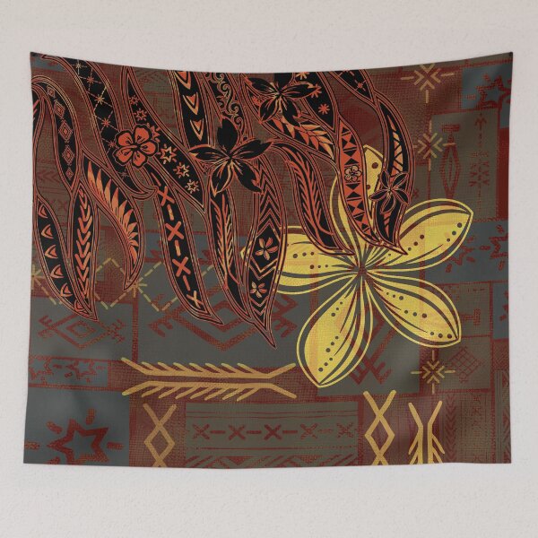 Item preview, Samoan Vintage Malu Mana Tribal Collage designed and sold by sunnthreads.