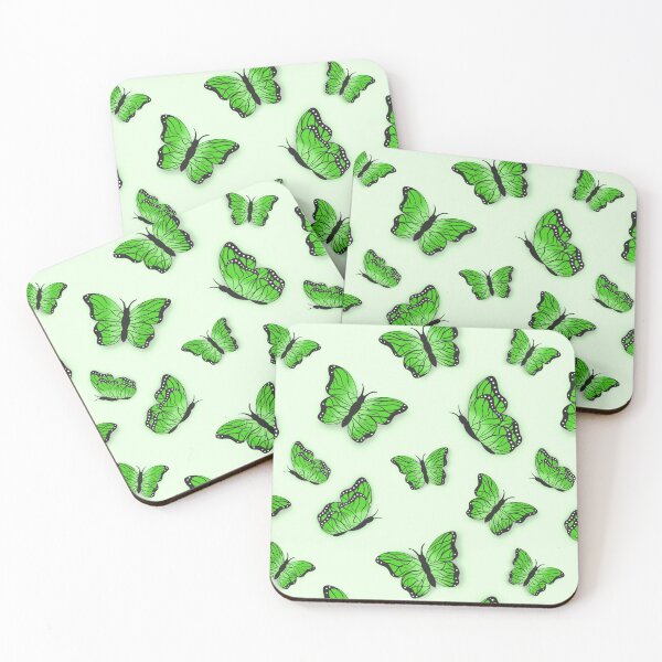 Item preview, Green Butterfly Patterned designed and sold by isacaste.