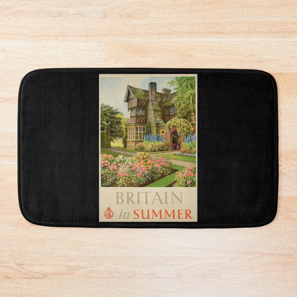 Item preview, Britain in Summer retro poster designed and sold by CorasPosters.