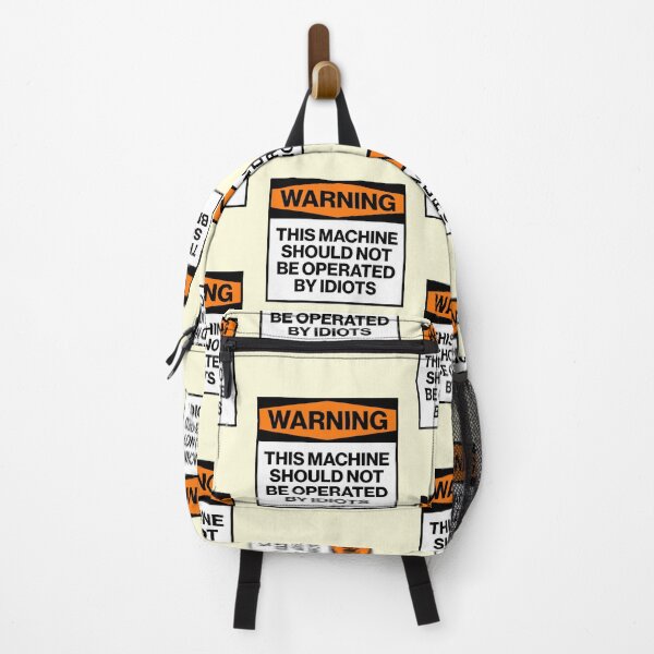 Item preview, Warning This Machine Should Not Be Operated By Idiots Gamer Joke Coder Freelancer designed and sold by thefrshmachine.