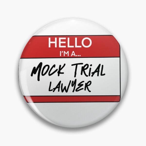 Item preview, Mock trial lawyer nametag designed and sold by RecycledMallard.