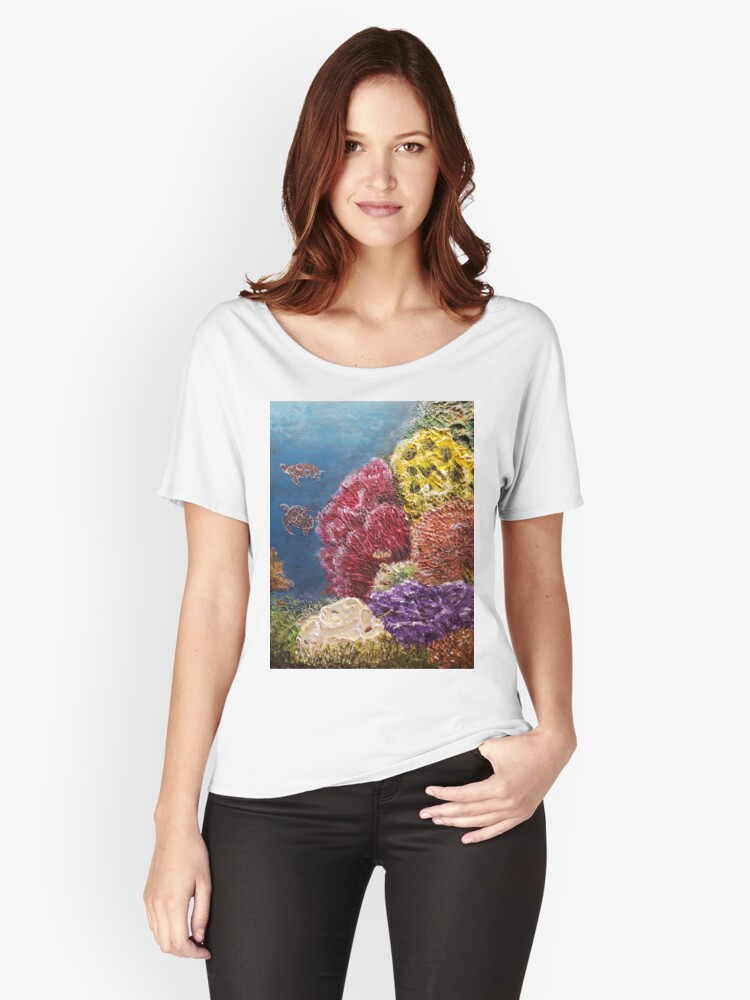 Coral Life Under the Sea Triptych 3