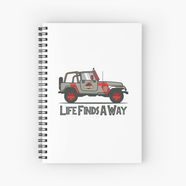 Jurassic Park - Life Finds A Way Spiral Notebook