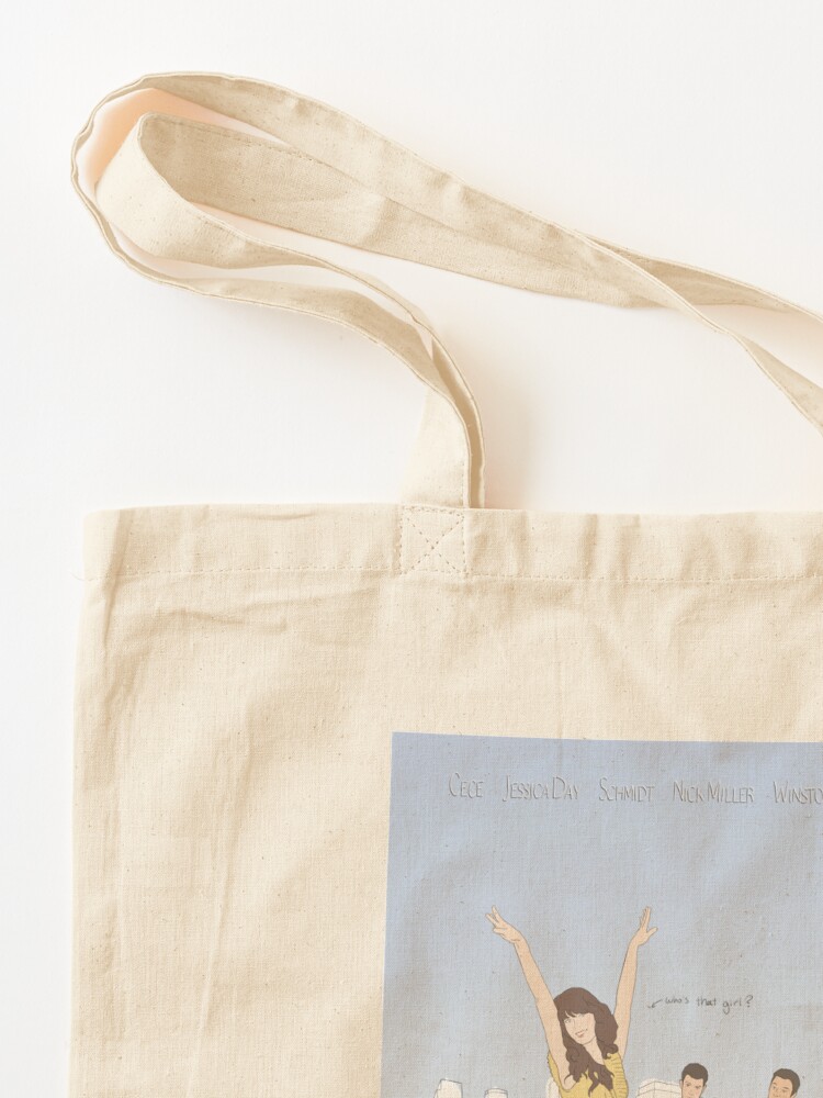 Alternate view of New Girl Minimalist Illustration Tote Bag