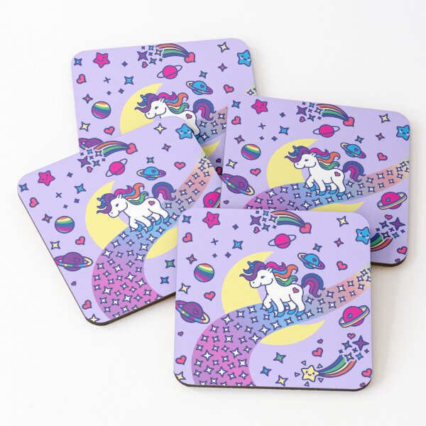 Item preview, Yuni the unicorn in the Galaxy - Creatober 2020 day 2 designed and sold by TokiPY.