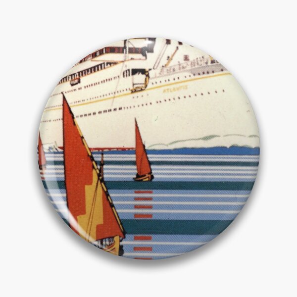 Artikelvorschau, Atlantis Cruises retro poster entworfen und verkauft von CorasPosters.