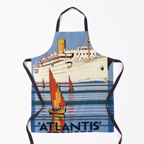 Artikelvorschau, Atlantis Cruises retro poster entworfen und verkauft von CorasPosters.