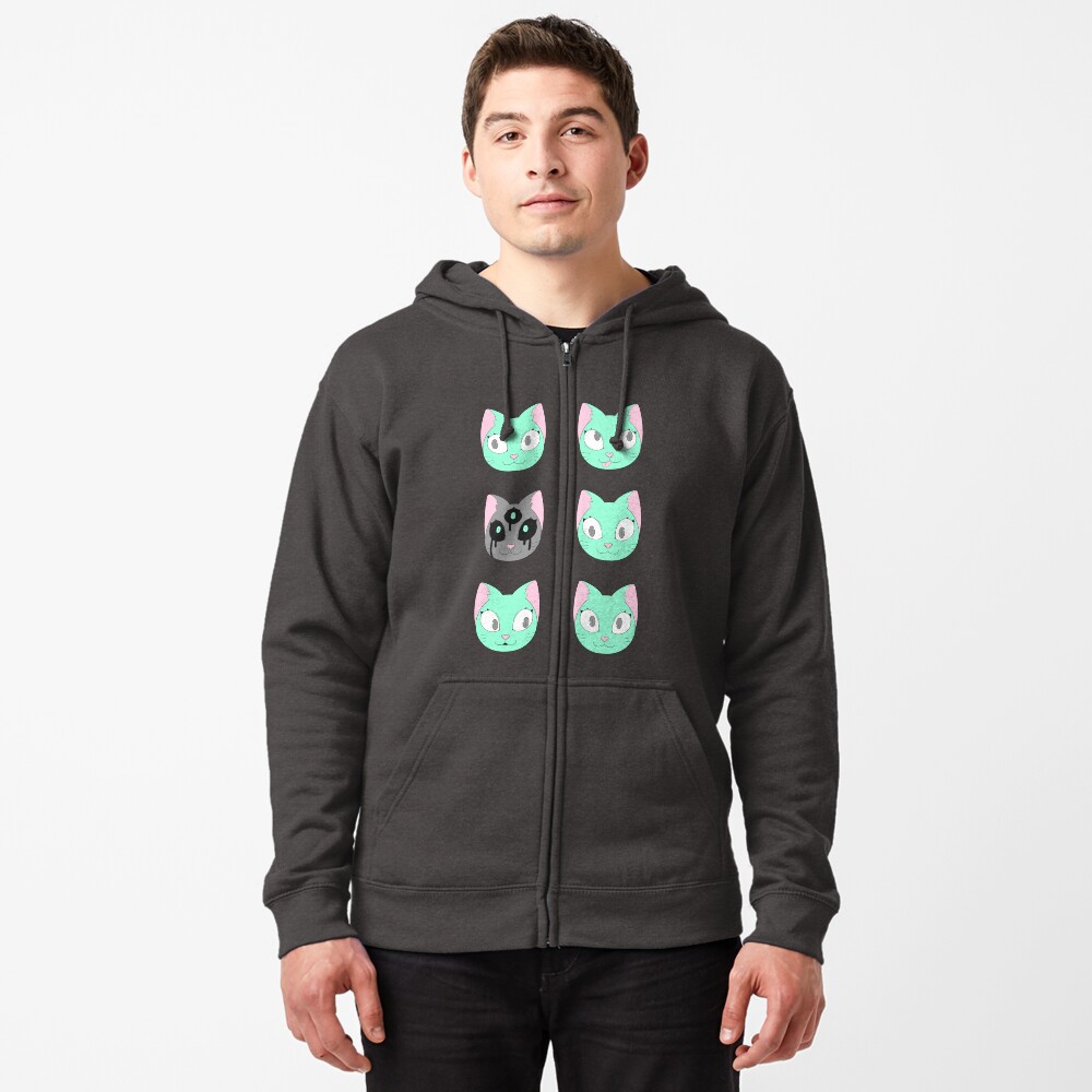 "cat cat cat" Zipped Hoodie by ghoulkiss Redbubble