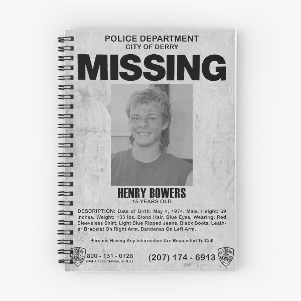 Item preview, IT Missing Poster - Henry Bowers designed and sold by muldeeni.