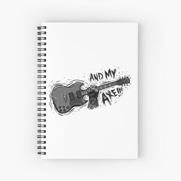 And My Axe!!! - SG - Guitar Nerd Spiral Notebook