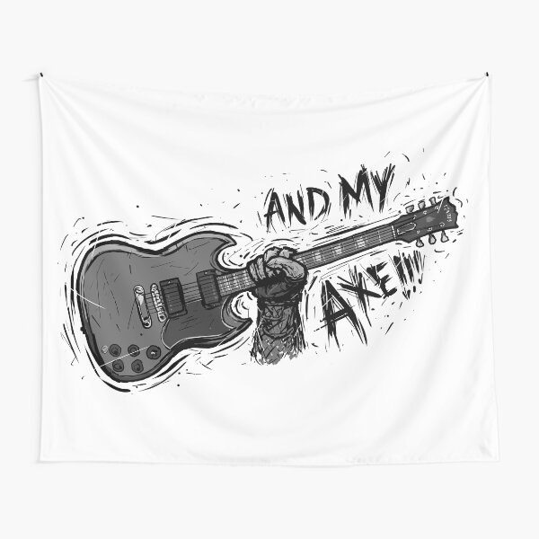 And My Axe!!! - SG - Guitar Nerd Tapestry