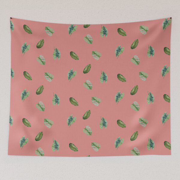 Item preview, Tropical leaves drawn in watercolor. designed and sold by LaliLeeart.
