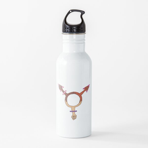 Female Power Multicultural Sign Water Bottle