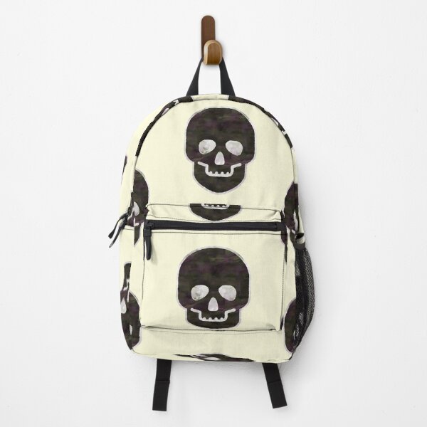 Item preview, Black Watercolor SKull Skeleton Halloween designed and sold by thefrshmachine.