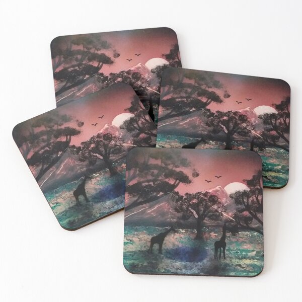 Item preview, Small African watering hole designed and sold by edwardtiptonart.