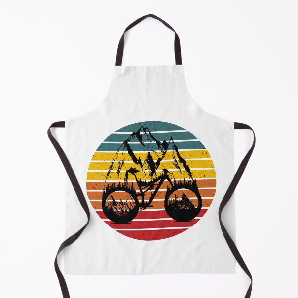 Item preview, Grunge Retro Sun Mountain Bike Colorful designed and sold by FazCreations.