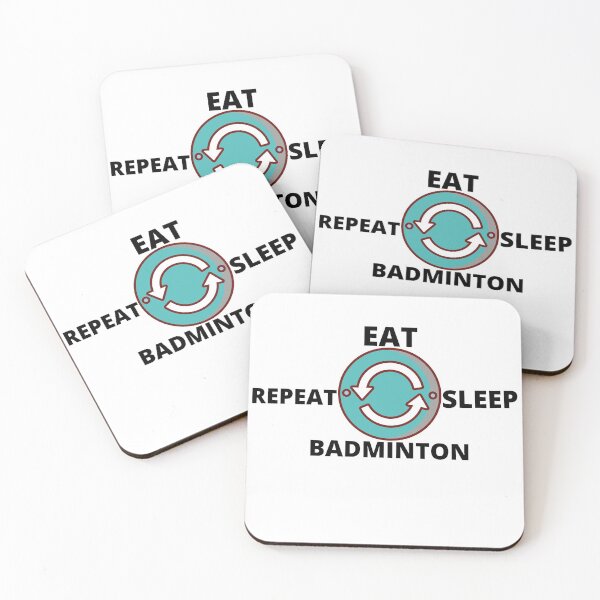 Item preview, EAT SLEEP BADMINTON  designed and sold by morrismorgan.