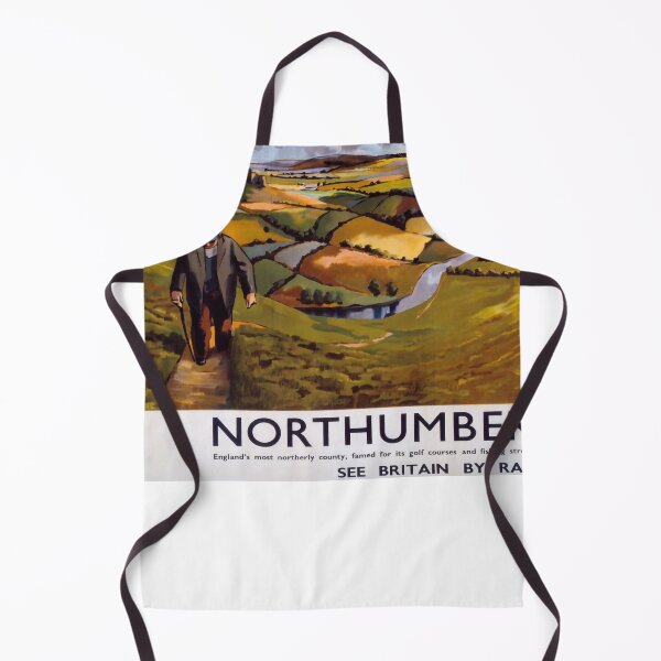 Item preview, Northumberland retro poster designed and sold by CorasPosters.