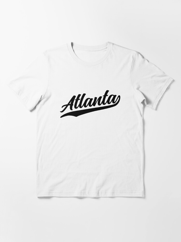 Atlanta Shirt Retro Script Distressed Graphic Atl Pride Men - TeeUni