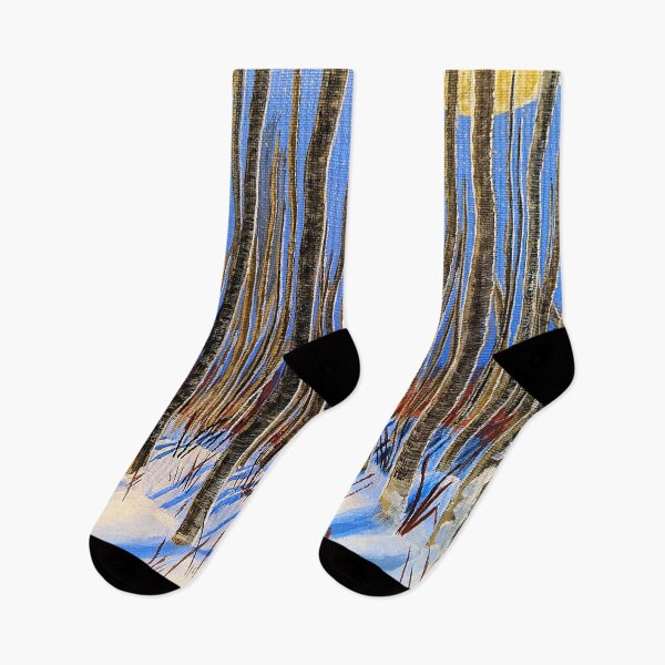 Item preview, Winter Forest Night Time Landscape  designed and sold by Rebeccadr119.