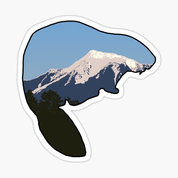 Item preview, Beaver Mountain Outline designed and sold by CJS-Art.