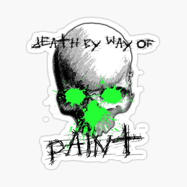 Vista previa del artículo con la obra «Muerte por pintura», diseñado y vendido por StReaKeR818.