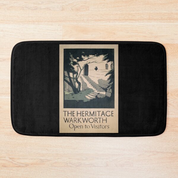 Item preview, Hermitage Warkworth retro poster designed and sold by CorasPosters.