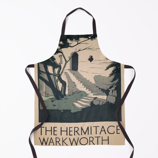 Item preview, Hermitage Warkworth retro poster designed and sold by CorasPosters.