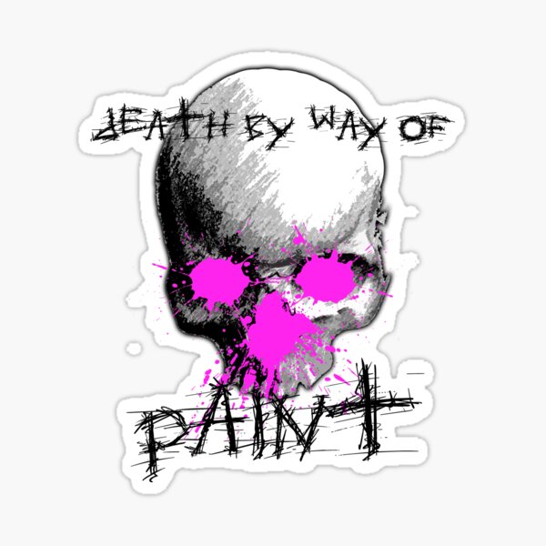 Vista previa del artículo con la obra «Muerte por pintura rosa», diseñado y vendido por StReaKeR818.
