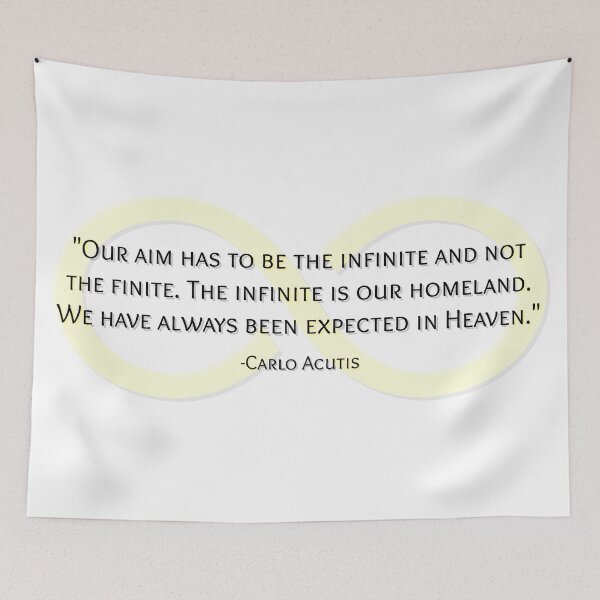 Item preview, Carlo Acutis Quote - infinity sign designed and sold by 21stCsaints.