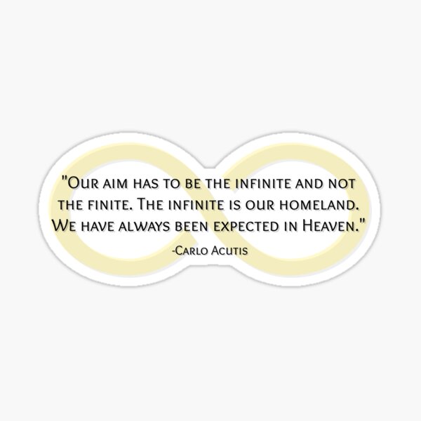 Item preview, Carlo Acutis Quote - infinity sign designed and sold by 21stCsaints.