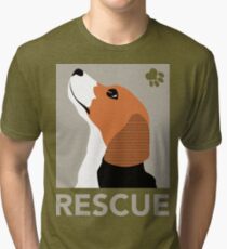 Rescue (Beagle) Tri-blend T-Shirt