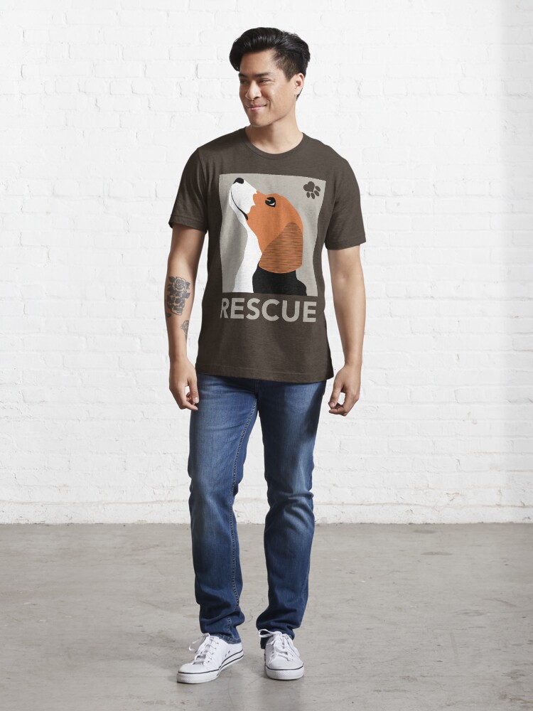 Alternate view of Rescue (Beagle) Essential T-Shirt