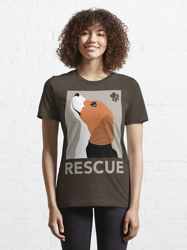 Alternate view of Rescue (Beagle) Essential T-Shirt