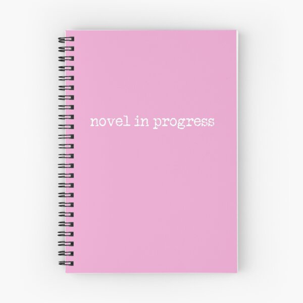 Item preview, novel in progress in white on pink designed and sold by TeaRoseWriter.