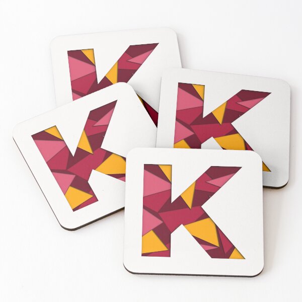 Item preview, K Letter Monogram  designed and sold by ZainabStudio.