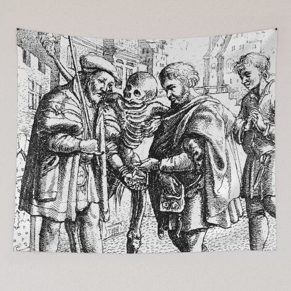Item preview, The Advocate and Death, from the Dance of Death - Wenceslaus Hollar designed and sold by themasters.