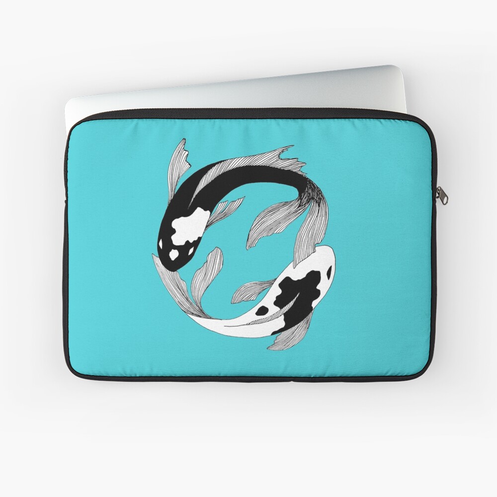 Yin Yang Koi Fish Luggage Cover Protector - JorJune