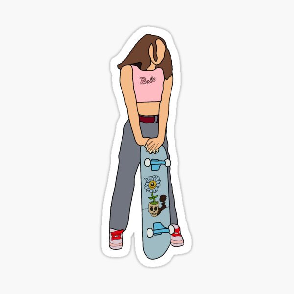 Diseño de patineta de Avani Instagram Pegatina
