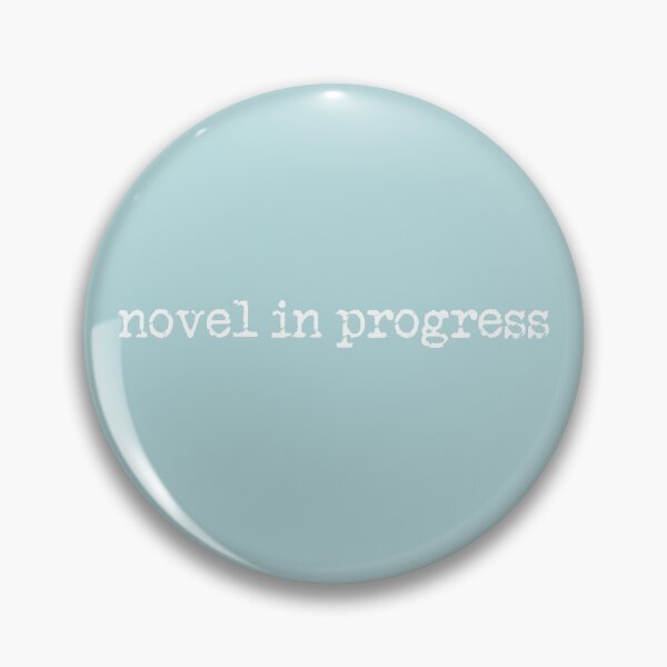 Item preview, novel in progress in white on sea green designed and sold by TeaRoseWriter.