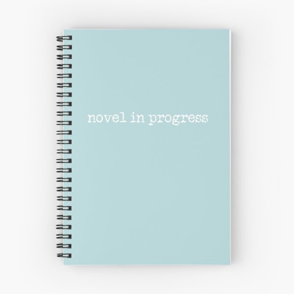 Item preview, novel in progress in white on sea green designed and sold by TeaRoseWriter.