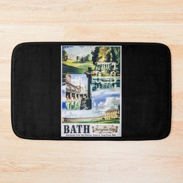 Item preview, Bath retro poster designed and sold by CorasPosters.