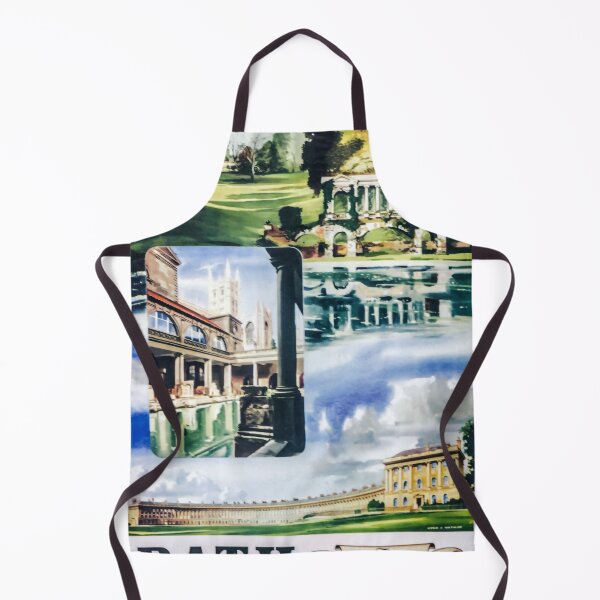 Item preview, Bath retro poster designed and sold by CorasPosters.
