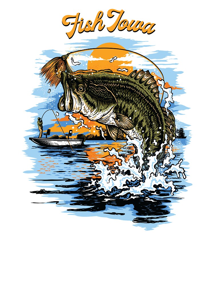 Largemouth Bass Fishing Graphic design