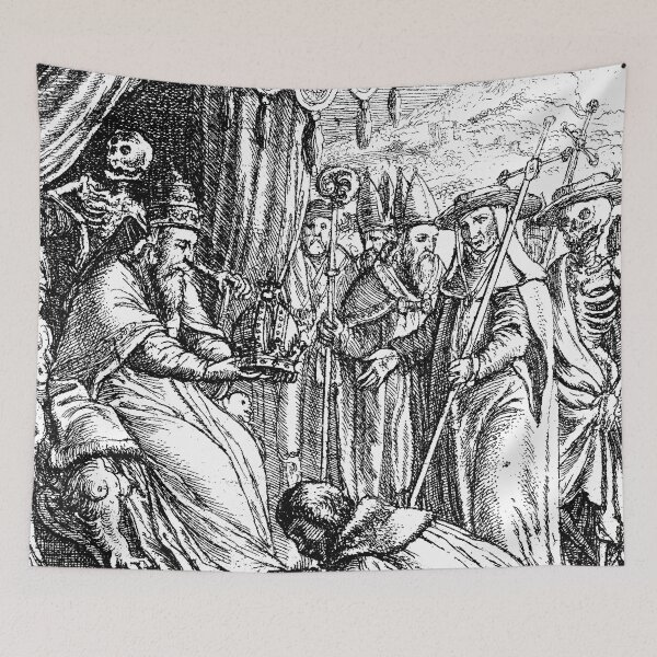 Item preview, The Pope, from the Dance of Death - Wenceslaus Hollar designed and sold by themasters.