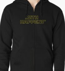 Sith Happens - Star Wars Zipped Hoodie